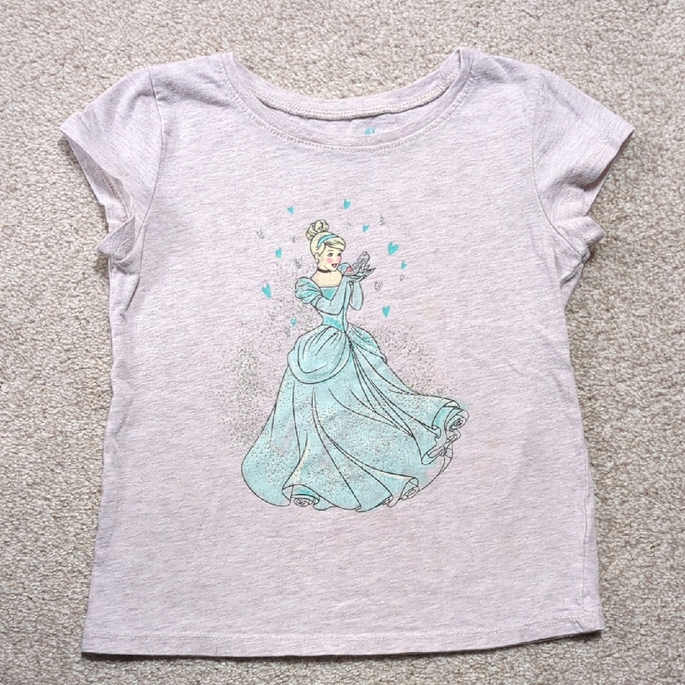Disney Cinderella Sparkly Short Sleeve Shirt